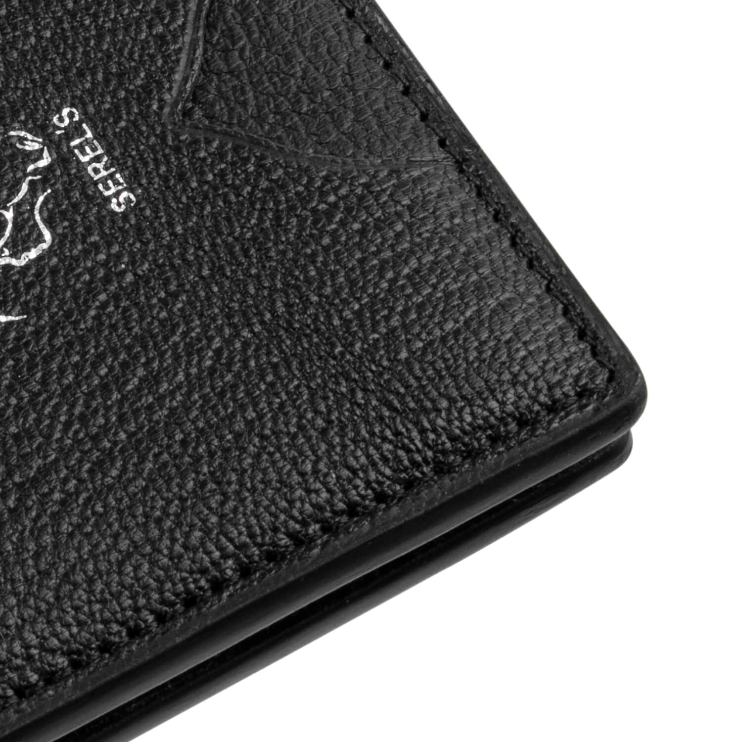 Men's slim bifold leather card holder